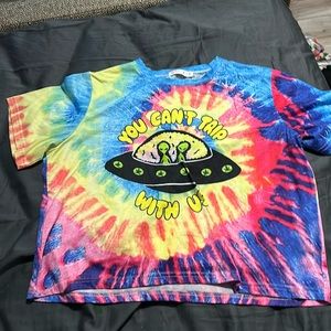 Rome’s women’s you can’t trip with us t shirt crop top